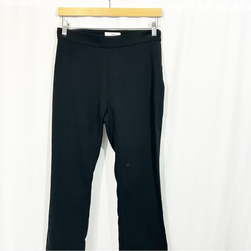 IRO High Rise Straight Leg Crop Pants in Black - Picture 3 of 11